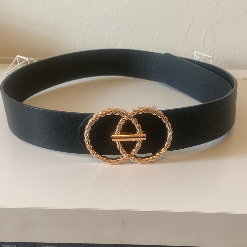 Rose Gold Double Loop Belt